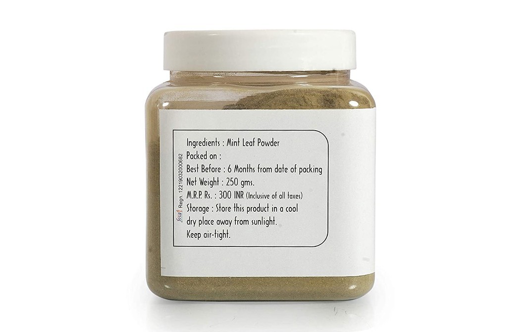 NaturePlatter Mint Leaf Powder    Plastic Jar  250 grams